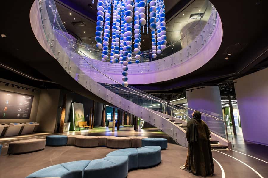 3-2-1 Qatar Olympic and Sports Museum: Admission Ticket - The Olympic rings begin your visit