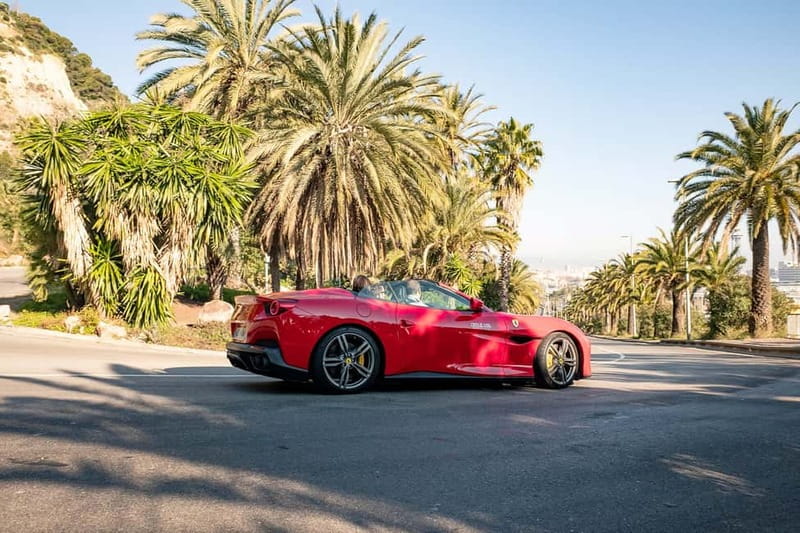 40-minute Barcelona Old Urban F1 Circuit Supercar Tour - From Barceloneta to the Columbus Monument