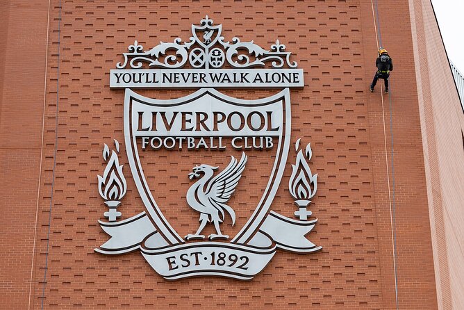 Anfield Abseil with Free Entry to the LFC Museum - Reaching the top of Anfield’s Main Stand