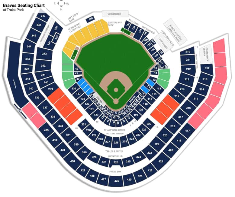 Atlanta: Atlanta Braves Baseball Game Tickets at Truist Park - Finding your seat and judging the view