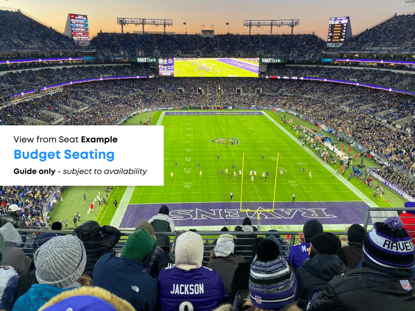 Baltimore: Ravens Football Game Ticket at M&T Bank Stadium - Is $1,745 per person good value?