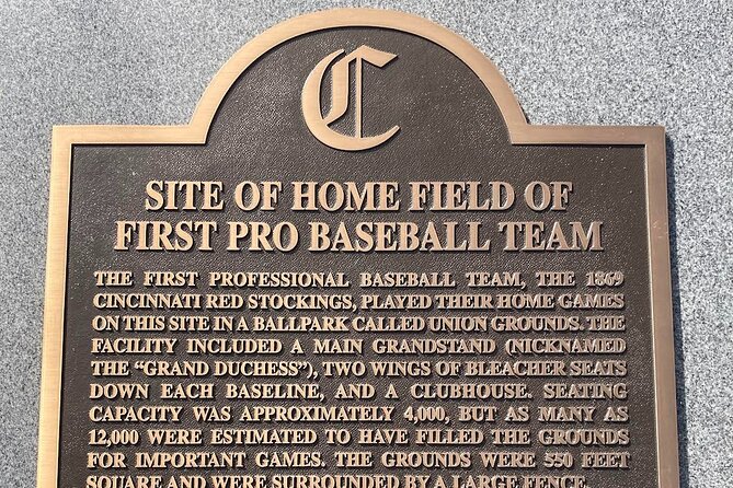 Cincinnati Ballparks & Breweries Bus Tour - Union Grounds, where professional baseball began