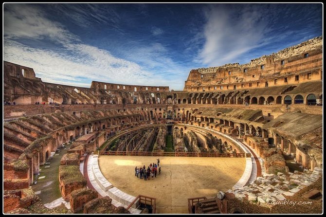 Colosseum Arena tour with Roman Forum and Cesar's Palace - Names, ID, and group size