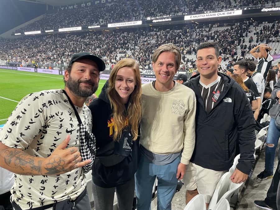 Corinthians Football Game Experience - Meeting Corinthians fans outside Neo Química Arena