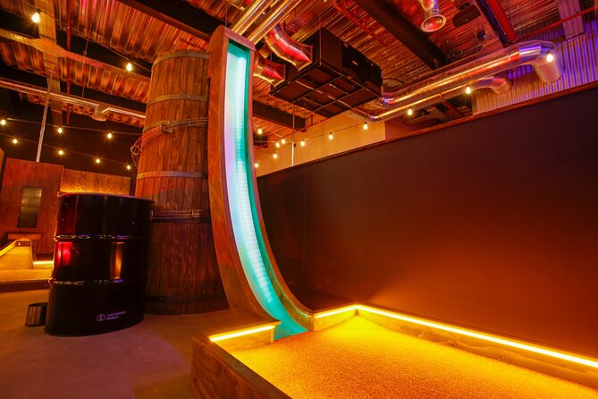 Crazier Golf in Eastbourne - Drinks, staff, and the Boom Battle Bar setting