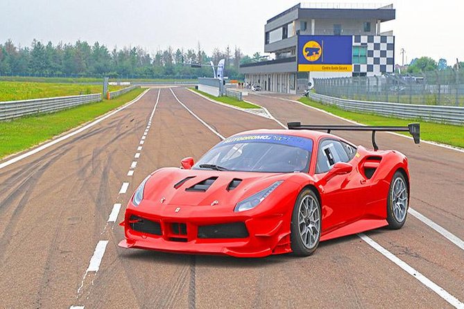Ferrari Driving Experience on a Racetrack - A warm-up lap before the Ferrari