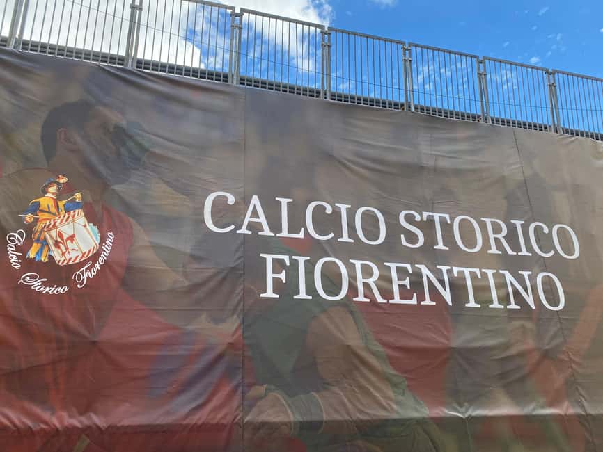 Florence Premium E-Bike Football Tour - Santa Croce: football beside Renaissance Florence