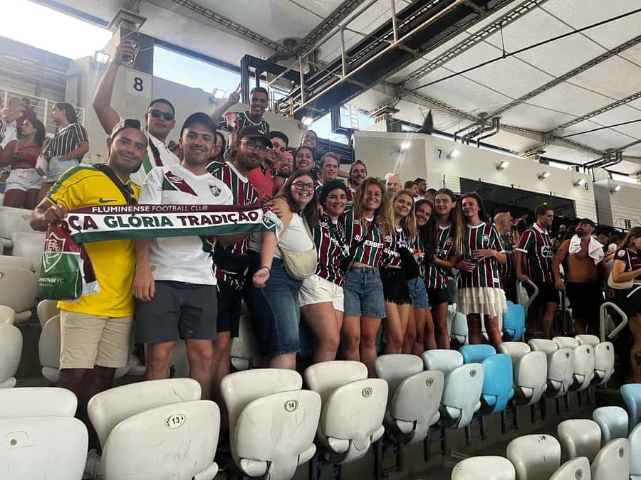 Fluminense Football Match at Maracanã with Local Hosts - Watching Fluminense from the stands