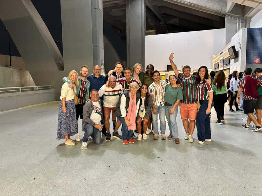 Fluminense Football Match at Maracanã with Local Hosts - What Maria Carolina and Patrick add