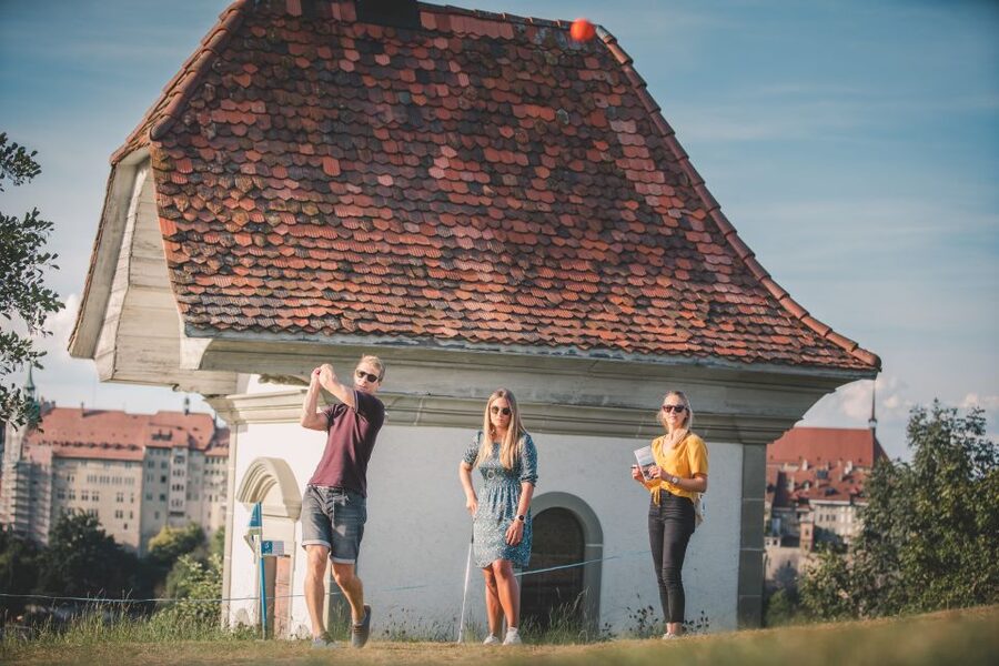 Fribourg: Urban Golf Experience to Discover the City - Starting at Place Jean Tinguely 1