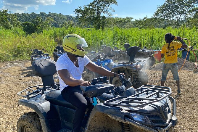 Full Day ATV Bush Trail and Water Sports Tour with Rick's Cafe - From Montego Bay to the Green Island trail
