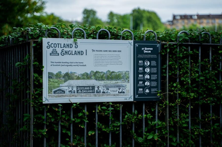 Glasgow Football Tour: Three Hampdens Walking Tour - The first Hampden and the 1882 mural