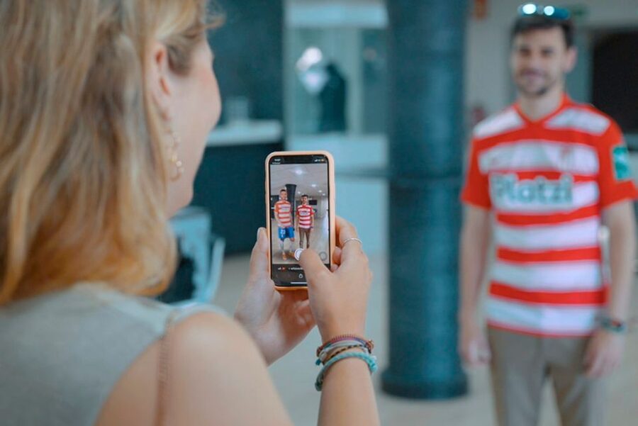 Granada: Los Cármenes Stadium Guided Interactive Tour - Interactive mural and the mixed zone