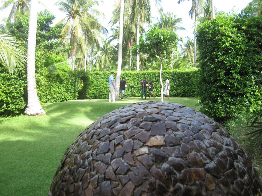 Koh Samui: Football Golf & Botanical Gardens - Holes 1 to 11 through palms and jungle