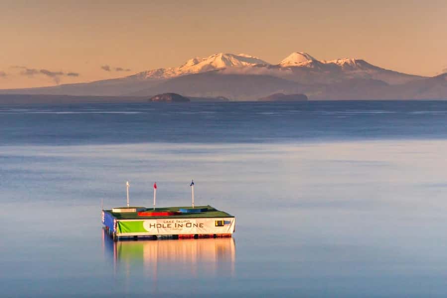 Lake Taupo: Hole in One Golf or Ball Blaster Challenge - Three shots across Lake Taupo