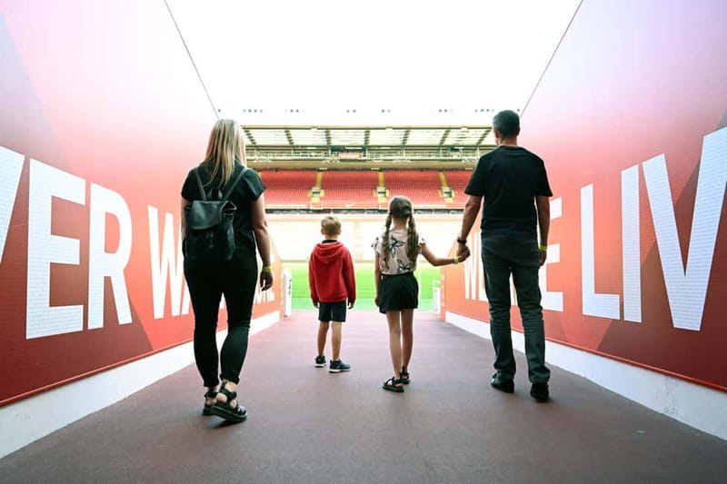 Liverpool: Liverpool Football Club Museum and Stadium Tour - Touching This Is Anfield and entering the Player’s Tunnel