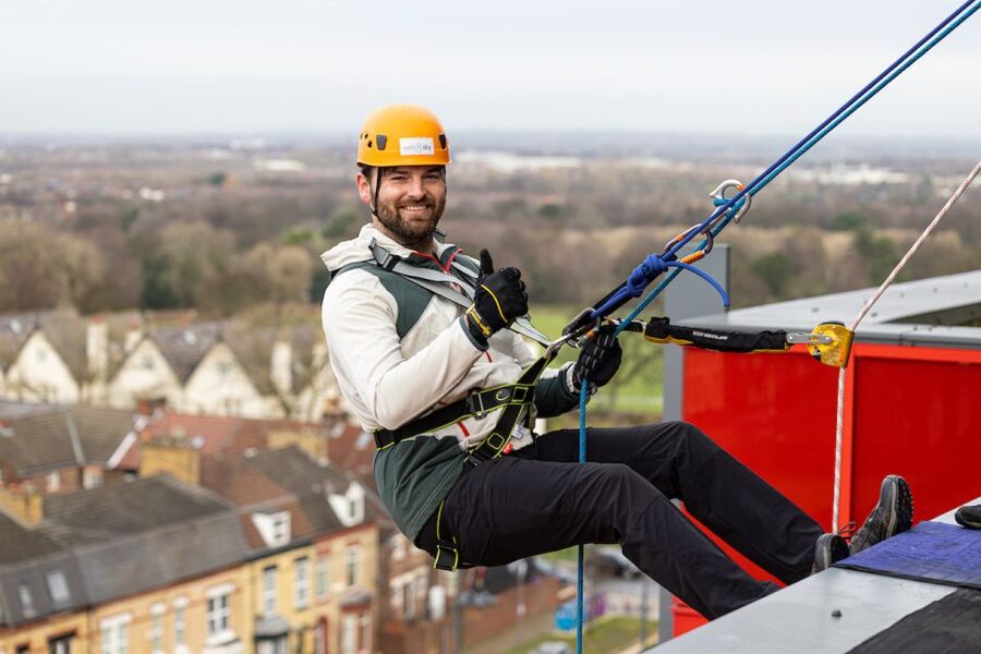 Liverpool: The Anfield Abseil & Liverpool FC Museum - The roof view before the drop