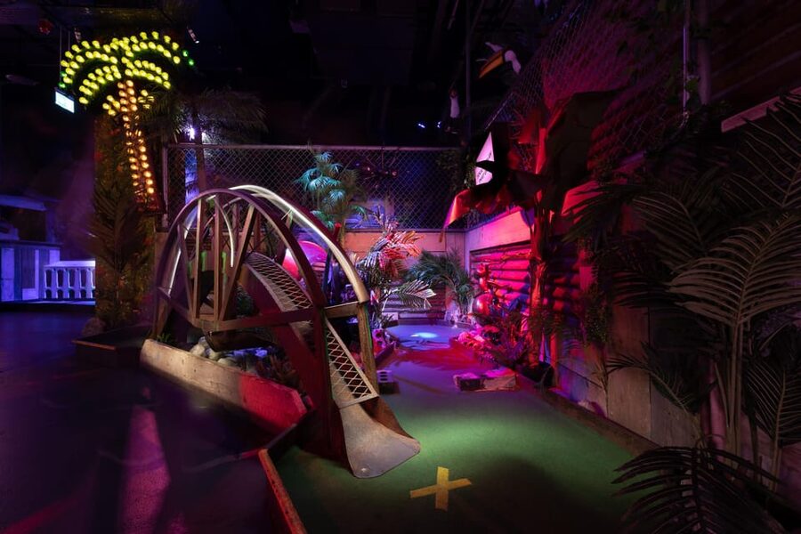 London: Shoreditch Junkyard Golf Tickets for 9 or 18 Holes - Polluted Paradise mixes junkyard humor with strange creatures