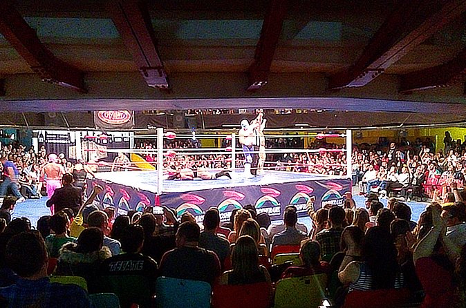 Lucha Libre wrestling show, tacos and beer with artist - The seating question matters more than the tacos