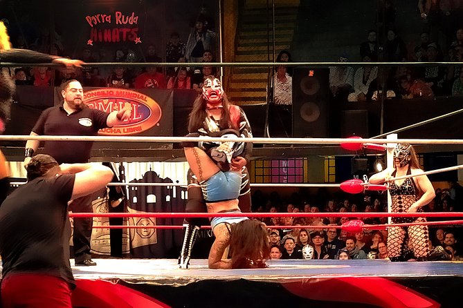 Lucha Libre wrestling show, tacos and beer with artist - Inside the arena: noise, masks, and several matches