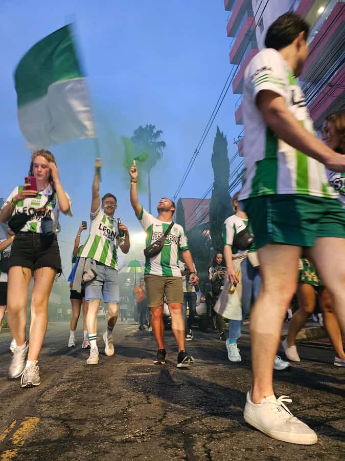 Medellin: Football Tour with Match Tickets and Pre-Game - Walking to Atanasio Girardot Stadium