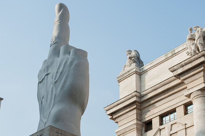 MILAN: Private Golf-Cart Tour - Piazza Affari and Cattelan’s pointed joke