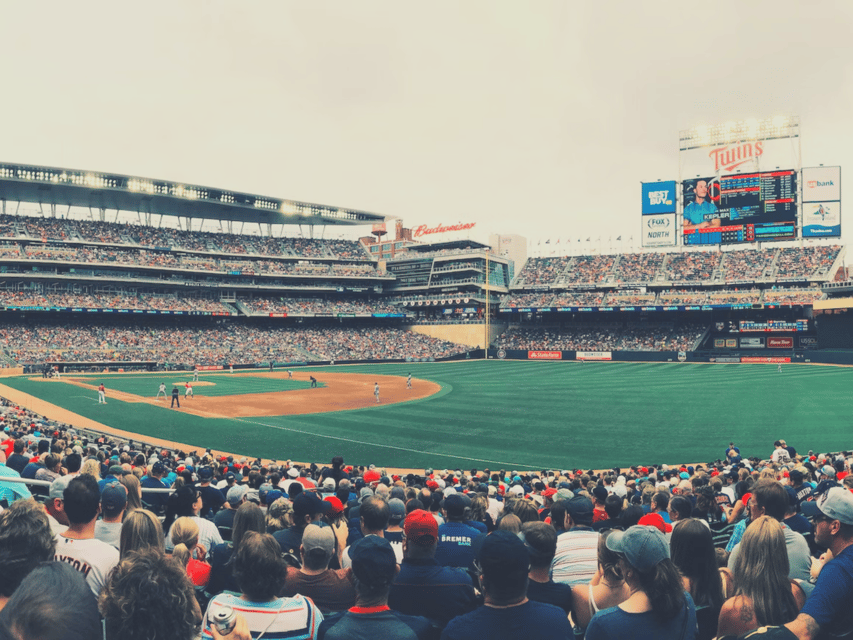 Minnesota Twins Baseball Game at Target Field - The crowd and the mood at the ballpark
