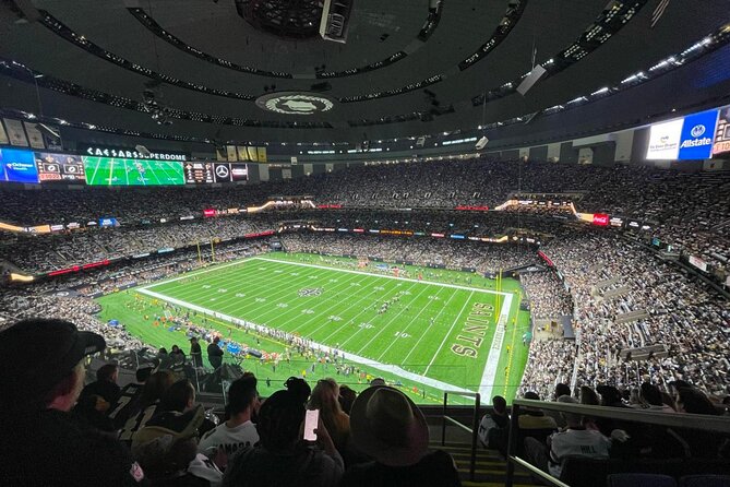New Orleans Saints Football Game Ticket at Caesars Superdome - The dome and the surrounding downtown setting