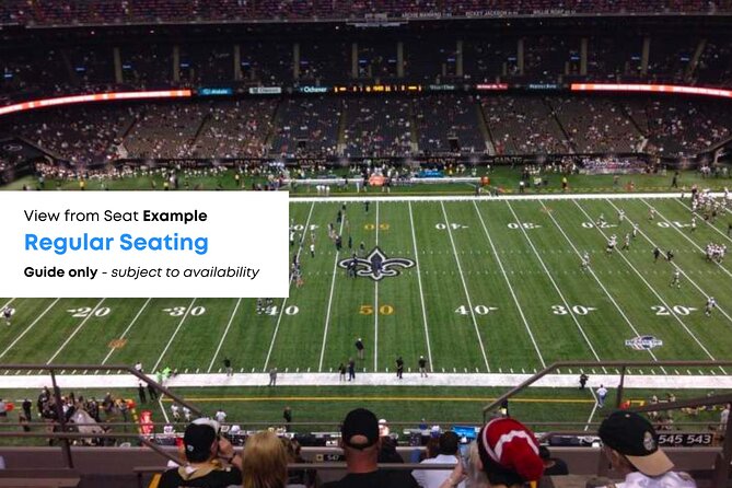New Orleans Saints Football Game Ticket at Caesars Superdome - What the $44.28 price really buys