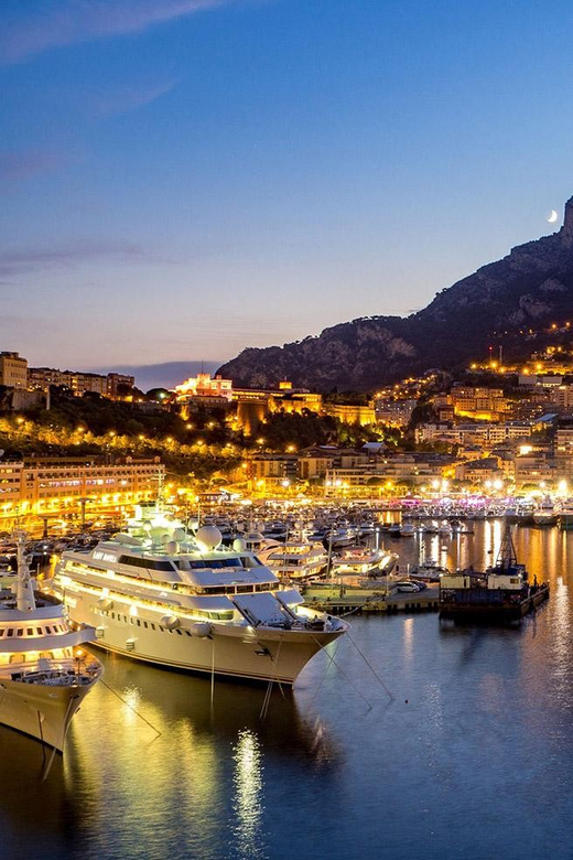 Nice: Formula 1 Track, Monaco, and Monte-Carlo Night Tour - Monaco’s old quarter and the hilltop view