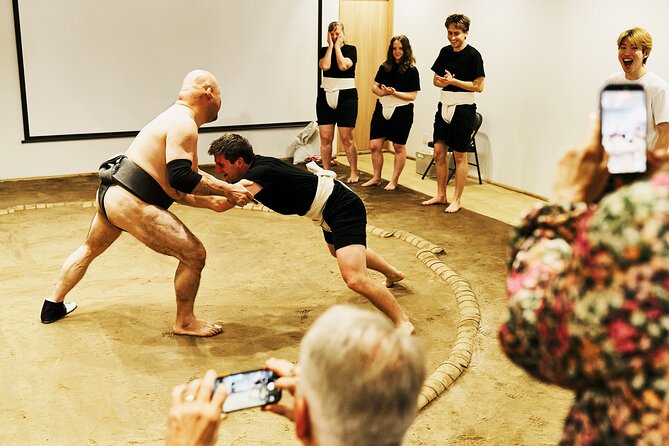 Osaka Sumo Experience with Live Show and Audience Challenge - Why the audience challenge is the real highlight