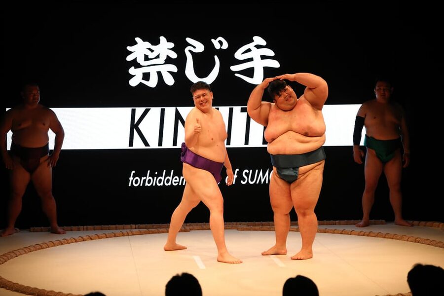 Osaka: Sumo Stage Show with Bento or Snack + Fight & Photo - The audience participation is the best surprise