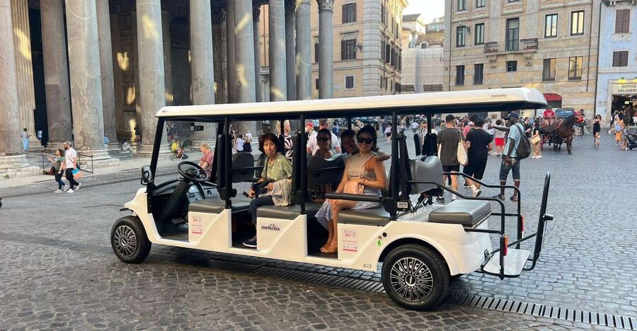 Private golf-cart tour in Rome - Starting beside the Colosseum and Arch of Constantine