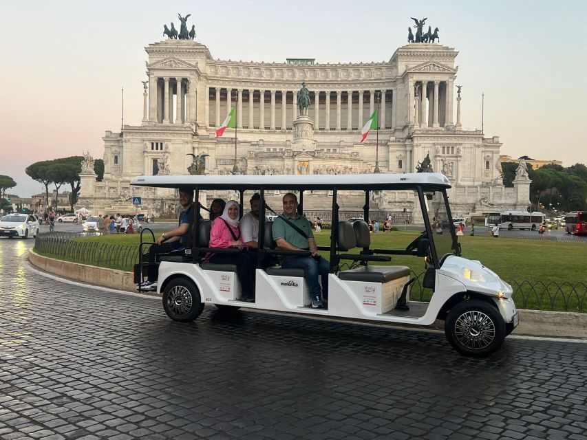 Private golf-cart tour in Rome - Piazza Navona, Piazza di Spagna, and Trevi Fountain