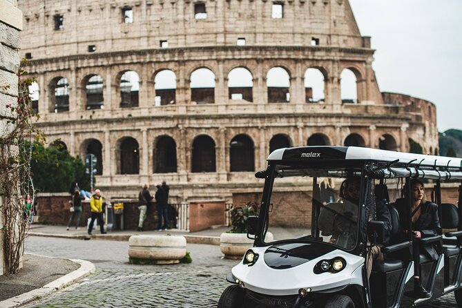 ROME: Golf-Cart Private Tour - Largo di Torre Argentina adds a sharp historical turn