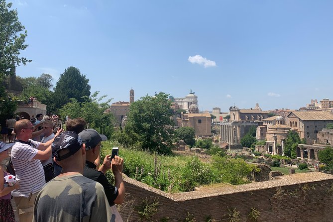 Rome: Guided Group Tour of Colosseum, Palatine Hill & Roman Forum - Walking Through the Roman Forum