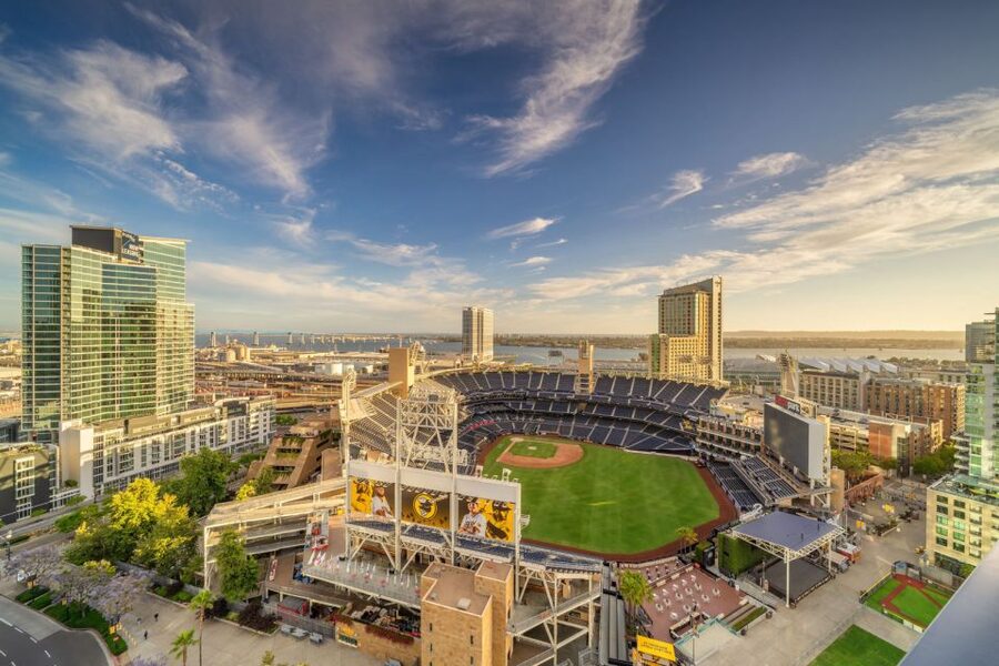 San Diego: Petco Park Stadium Tour - Home of the Padres - The Field Warning Track and Baseball’s Working Spaces