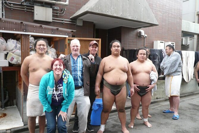 Sumo Morning Training Watch in Tokyo,Hotel-pickup w/English guide - The guide changes how much you see