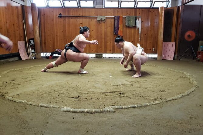 Sumo Practice Viewing Guided Tour and Photo with Sumo Wrestlers - Entering a real sumo stable in Tokyo