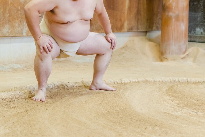 Sumo Training Watching Experience in Tokyo - Basic training and the sound of impact