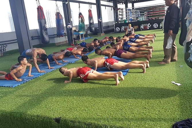 Thai Boxing Lesson, family and Kids Friendly - The rooftop setting changes the feel