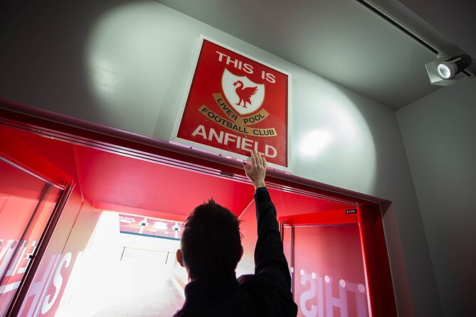 The LFC Stadium Tour - The Press Room and dugout photo stop