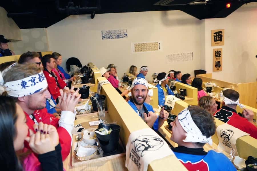 Tokyo Ginza : Sumo and Mikoshi Experience,Open from Sep. - The mikoshi brings festival energy
