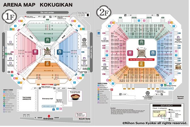 Tokyo Grand Sumo Tournament Viewing Tour with Tickets - Choosing between S, A, and B seating