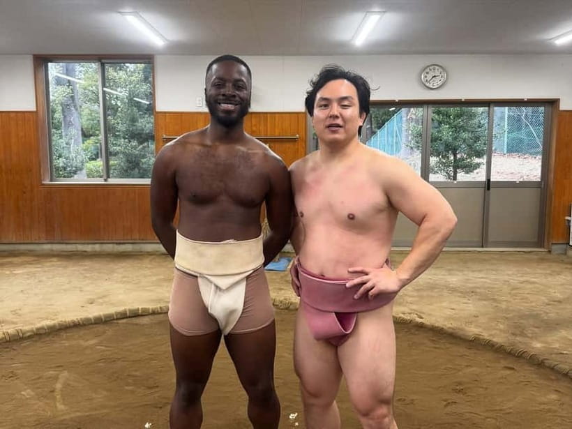 Tokyo: Sanctuary Authentic Grand Sumo Experience & Training - Wearing the mawashi and stepping into the real ring