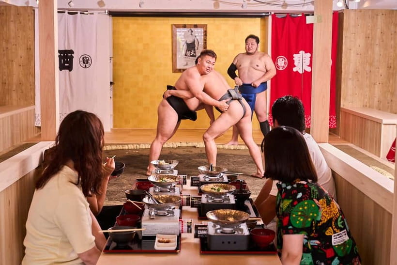 Tokyo Sumo Experience: Chanko & Mochi with a Former Pro - The sumo demonstrations explain more than size