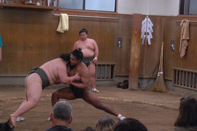 Tokyo: Sumo Morning Practice -Stable Visit Tour with a Guide - Photos and questions after practice