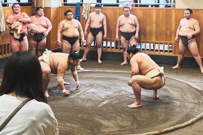 Tokyo: Sumo Morning Practice Viewing Tour at a Real Stable - Inside the stable: quiet observation, not a performance
