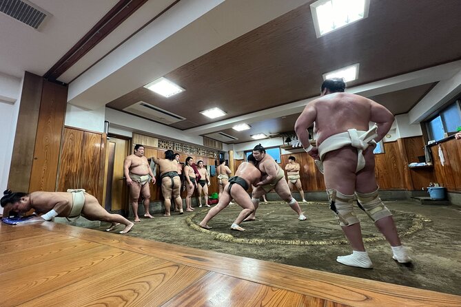 Tokyo Sumo Morning Training/ Sumo Practice with Wrestlers - Inside the stable, silence is part of the lesson