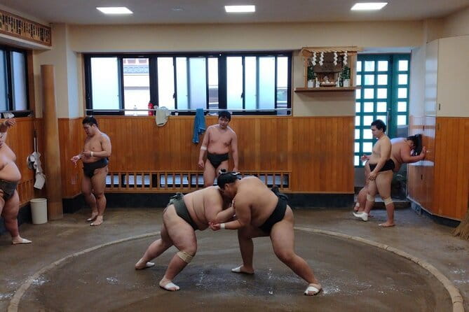 Tokyo Sumo Practice Watching & Visit Town from Samurai era - Watching Sumo Before the City Wakes Up